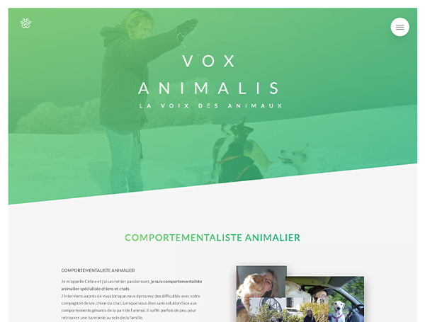 Vox Animalis – Responsive WordPress Site for Animal Behaviorist